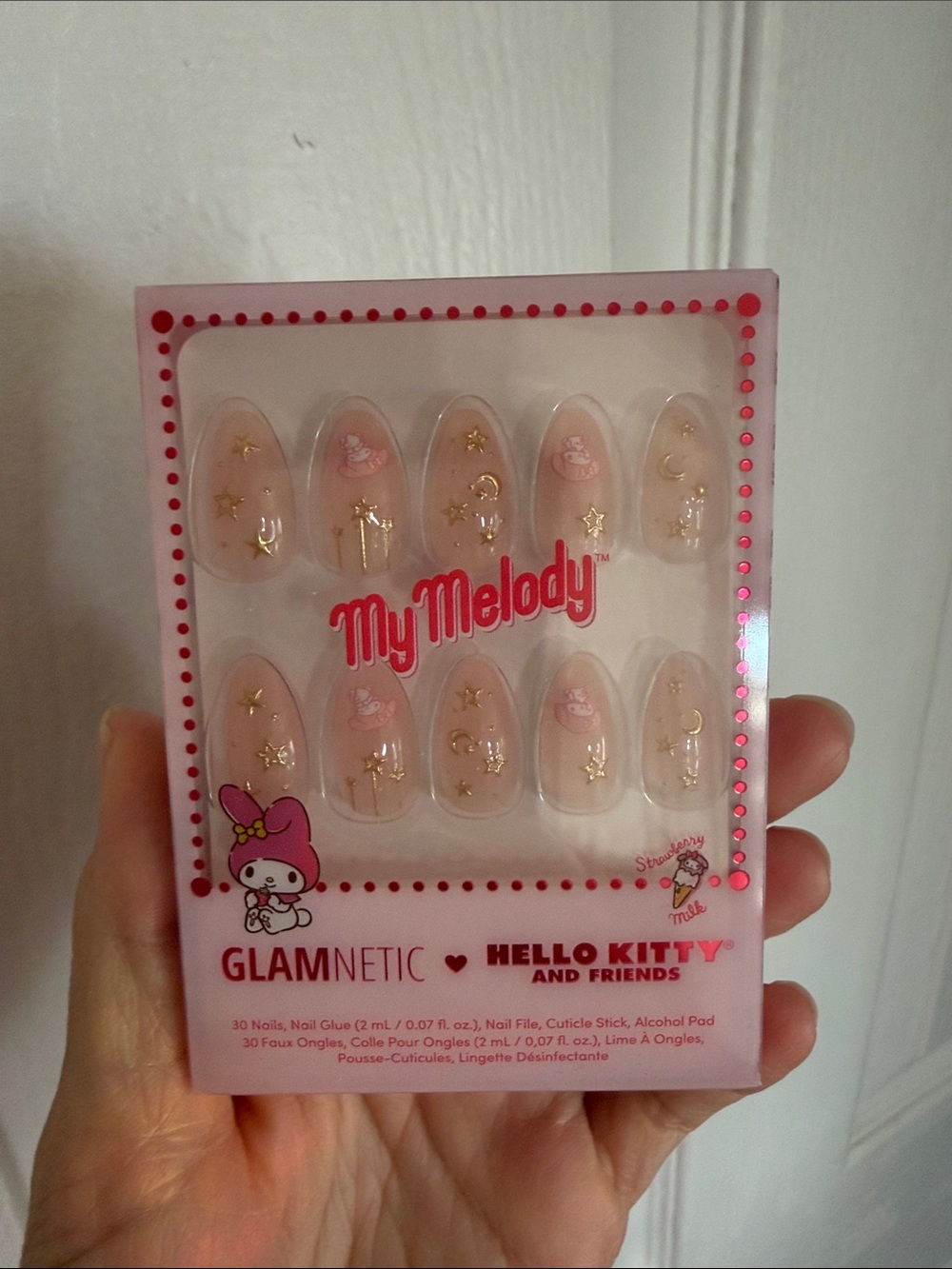 Glamnetic hello kitty and friends press on nails in my melody